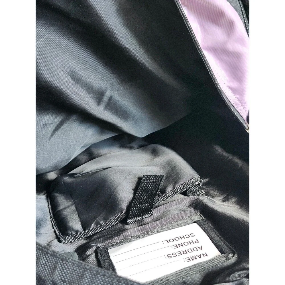 Athletic Backpack Black/Purple.  #102
